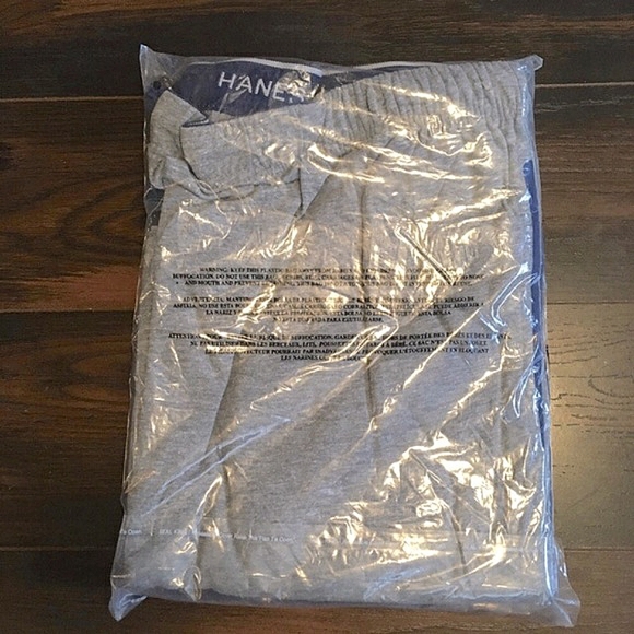 NWT! HANES 2-pack Jersey Knit Sleep Shorts NAVY BLUE & GREY Men’s Size 3XL - Picture 3 of 7